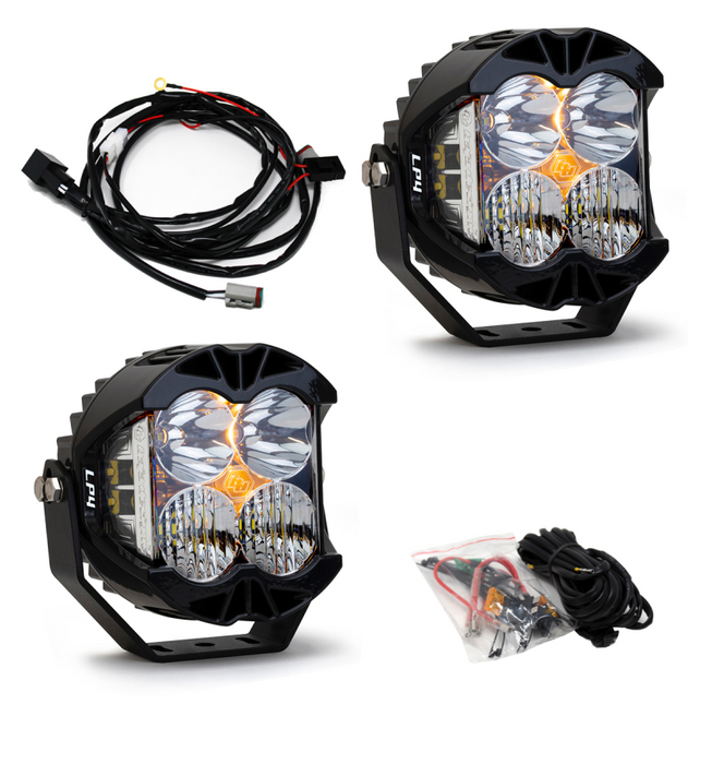 Baja Designs compatible with Jeep JL/JT Rubicon Steel Bumper LED Light Kit LP4 447672
