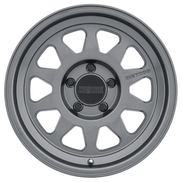 Method MR316 17x8.5 0mm Offset 5x150 110.5mm CB Gloss Titanium Wheel MR31678558800