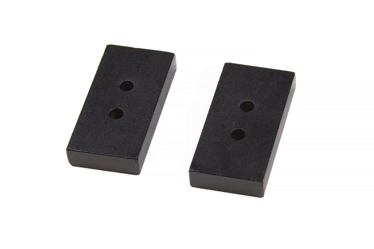 BDS Rear Lift Blocks Dual Pin Steel 1 Inch Lift 3in Wide Universal Fitment 069119