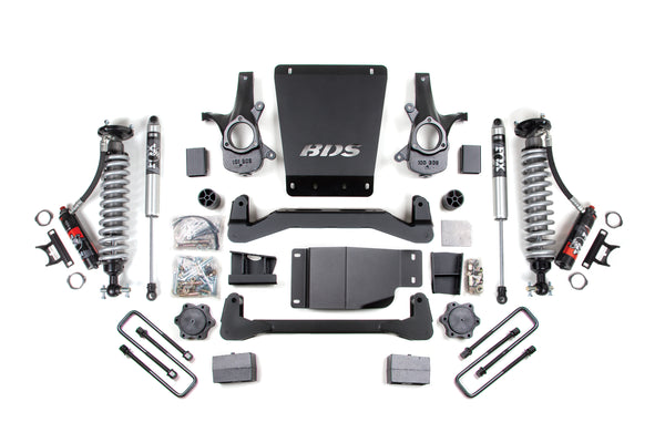 BDS 2007-2013 Fits GM 1500 4WD 4" Suspension Lift Kit, 5" Rear, Block - 2.5 Pes C/o Front - 2.0 Ifp Ps Rear 184PSS