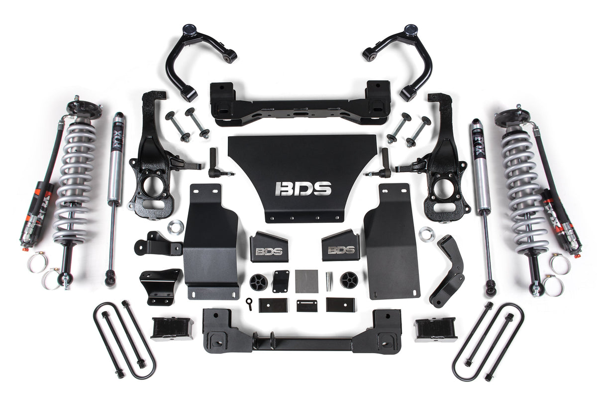BDS 2025 Fits Chevy/gmc 1500 4WD 4" Suspension Lift Kit, V8 Gas, 3" Rear, Block -fox 2.5 Pes C/o Front, FOX 2.0 Ps Rear 1851PSS