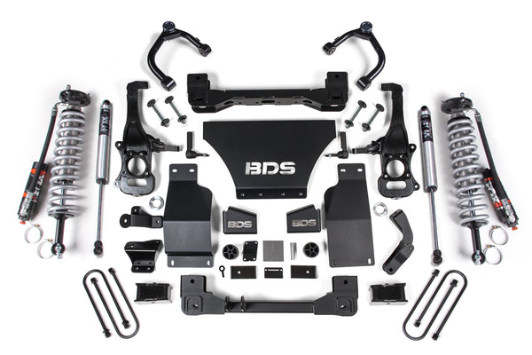 BDS 2025 Chevy/gmc 1500 4WD 4" Suspension Lift Kit, V8 Gas, 3" Rear, Block -fox 2.5 Pes C/o Front, Fox 2.0 Ps Rear 1851PSS