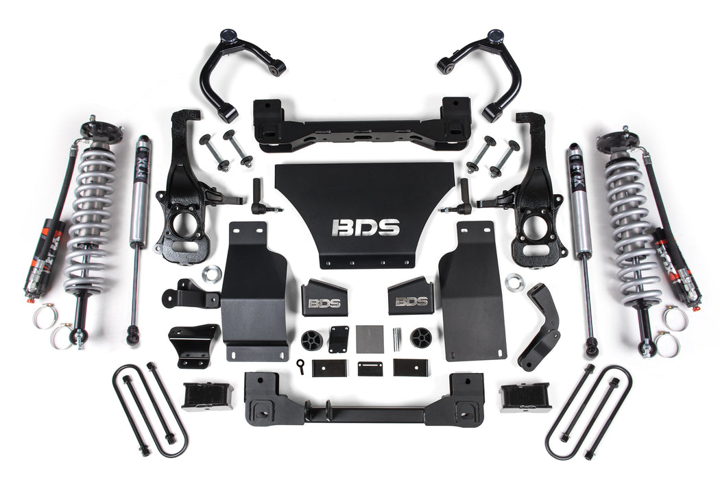 2025 Chevy/GMC 1500 4wd 4" Suspension Lift Kit, V8 Gas, 3" Rear, Block -Fox 2.5 PES C/O Front, Fox 2.0 PS Rear