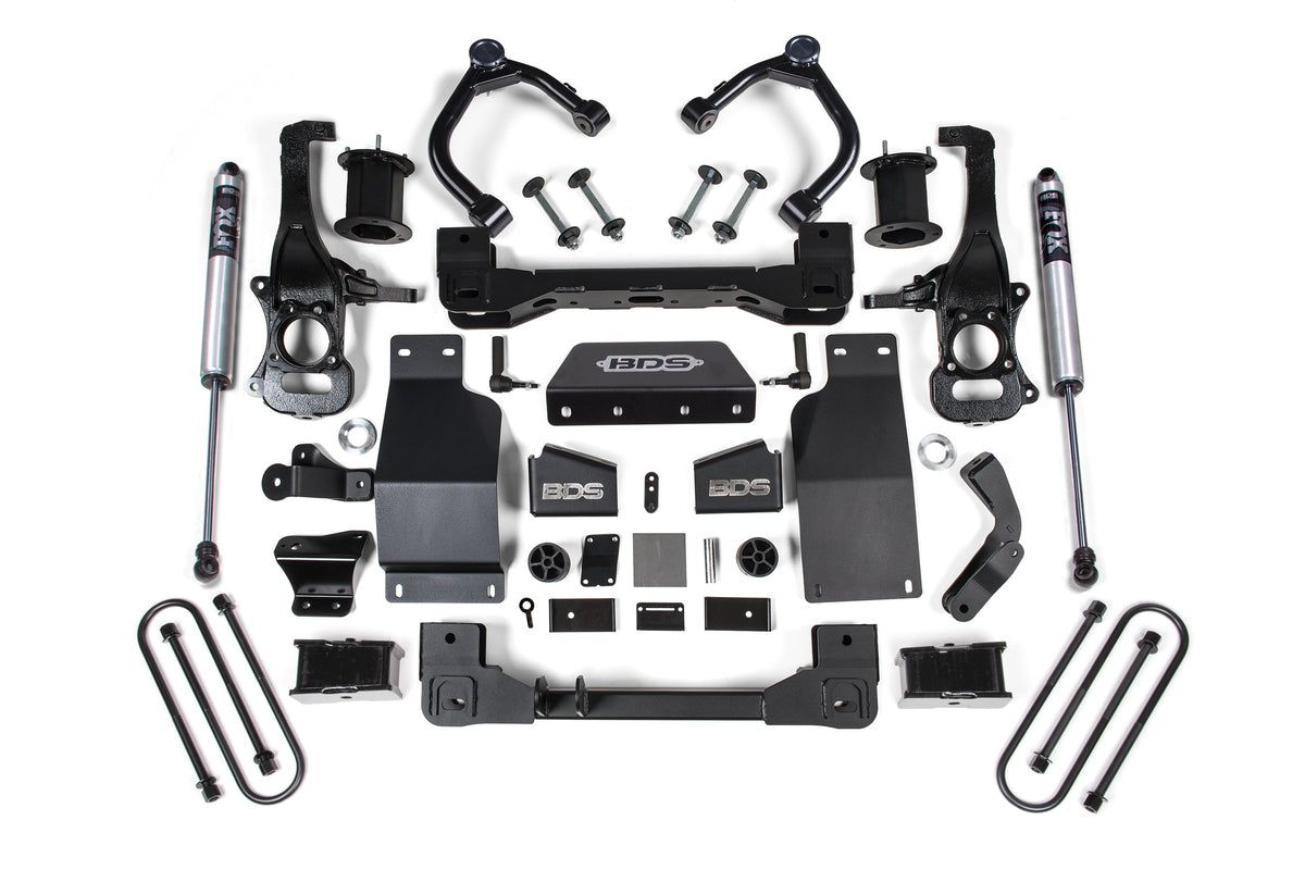 BDS 2025 Fits Chevy/gmc 1500 4WD 4" Suspension Lift Kit, 3.0 Diesel / 2.7 Gas, 3" Rear, Block - Spacer Front, FOX 2.0 Ps Rear 1853FS