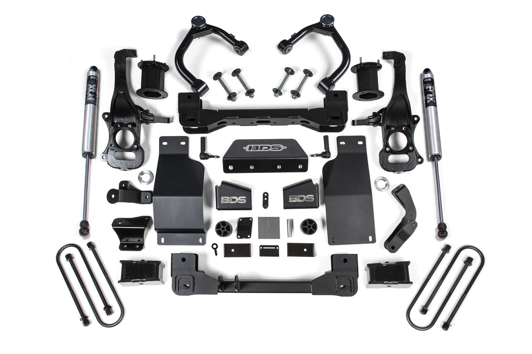 2025 Chevy/GMC 1500 4wd 4" Suspension Lift Kit, 3.0 Diesel / 2.7 Gas, 3" Rear, Block - Spacer Front, Fox 2.0 PS Rear