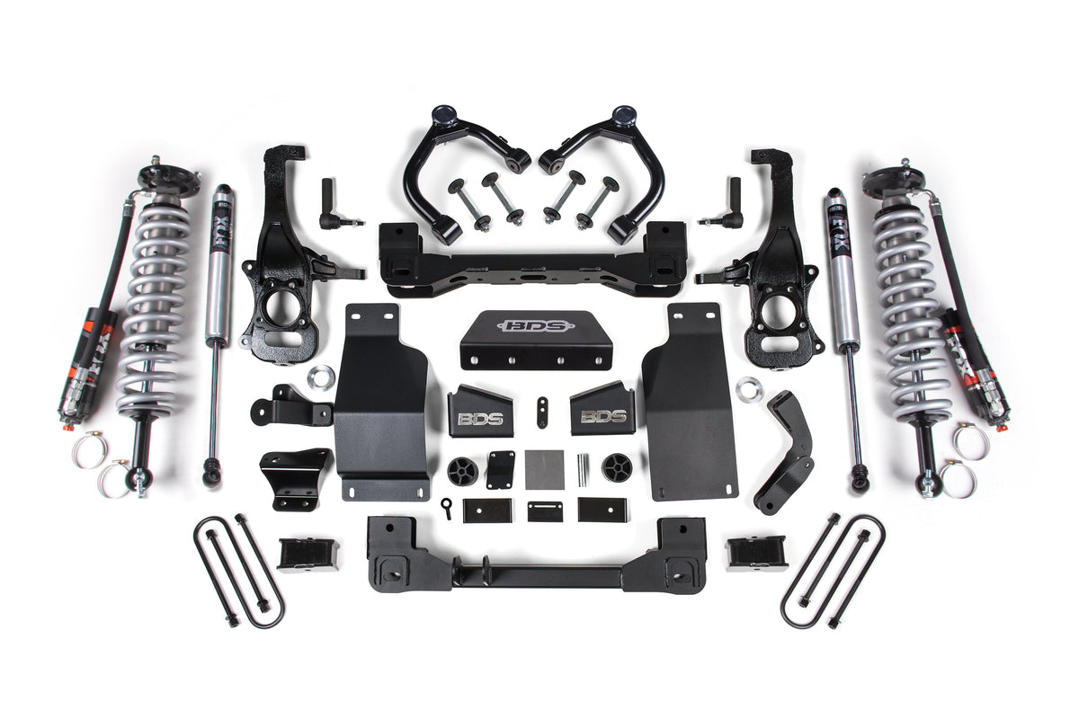 BDS 2025 Fits Chevy/gmc 1500 4WD 4" Suspension Lift Kit, 3.0 Diesel / 2.7 Gas, 3" Rear, Block -fox 2.5 Pes C/o Front, FOX 2.0 Ps Rear 1853PSS