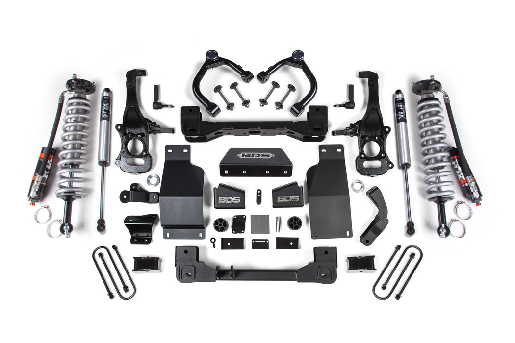 2025 Chevy/GMC 1500 4wd 4" Suspension Lift Kit, 3.0 Diesel / 2.7 Gas, 3" Rear, Block -Fox 2.5 PES C/O Front, Fox 2.0 PS Rear