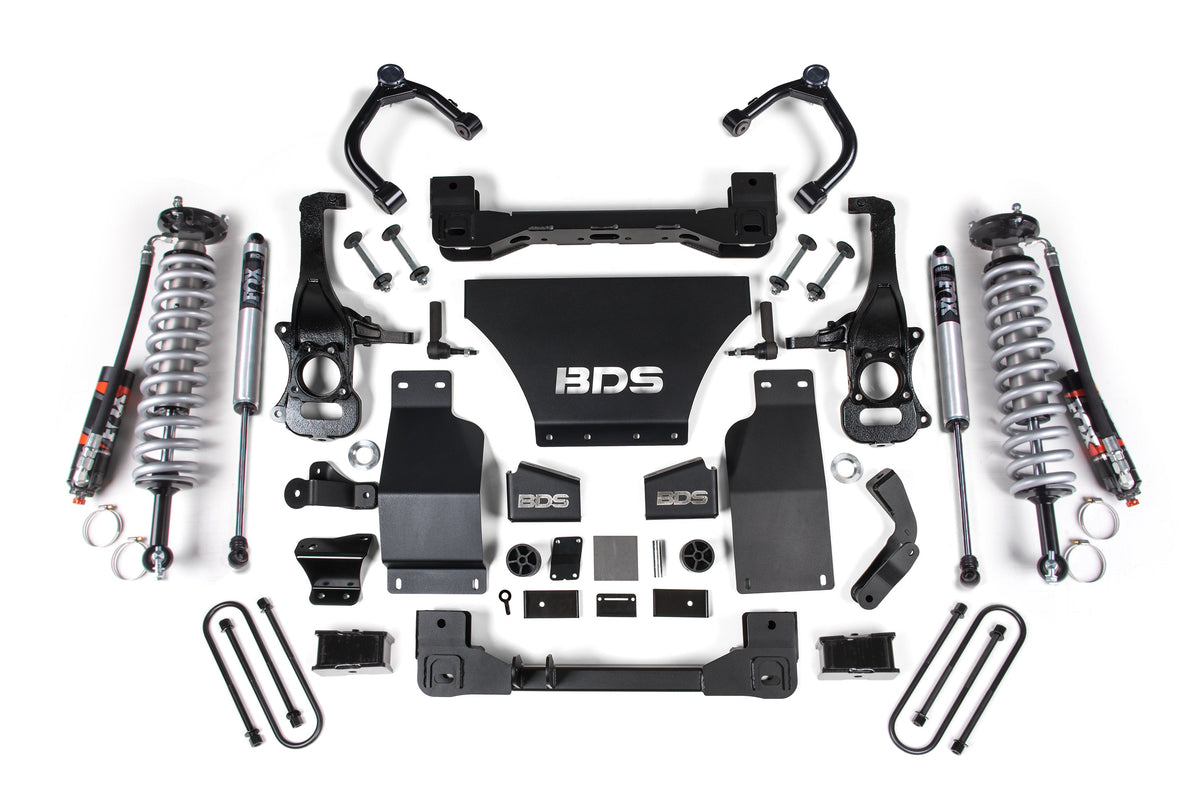 BDS 2025 Fits Chevy Tb/gmc AT4 1500 4WD 2.5" Suspension Lift Kit, V8 Gas, 1" Rear, Block -fox 2.5 Pes C/o Front, FOX 2.0 Ps Rear 1855PSS
