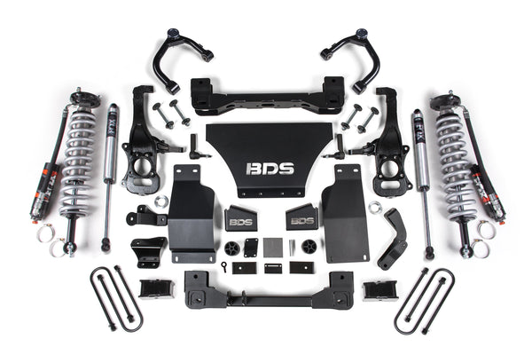 BDS 2025 Chevy Tb/gmc AT4 1500 4WD 2.5" Suspension Lift Kit, V8 Gas, 1" Rear, Block -fox 2.5 Pes C/o Front, Fox 2.0 Ps Rear 1855PSS