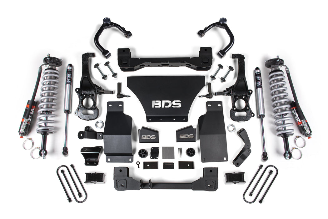 2025 Chevy TB/GMC AT4 1500 4wd 2.5" Suspension Lift Kit, 3.0 Diesel / 2.7 Gas, 1" Rear, Block -Fox 2.5 PES C/O Front, Fox 2.0 PS Rear
