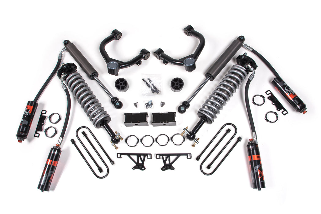 2025 Chevy/GMC 1500 4wd 3.5" Suspension Lift Kit, 1.5" Rear, Block - Fox 2.5 PES C/O Front, Fox 2.5 PES Rear