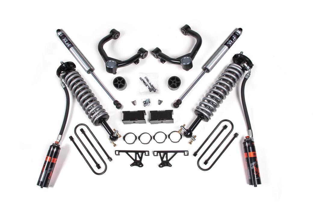 2025 Chevy/GMC 1500 4wd 3.5" Suspension Lift Kit, 1.5" Rear, Block -Fox 2.5 PES C/O Front, Fox 2.0 PS Rear