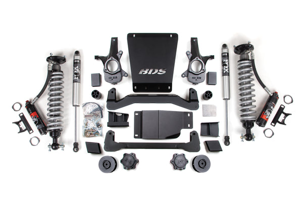 BDS 2007-2014 Fits GM SUV 4WD 4" Suspension Lift Kit, 3" Rear, Coil Spring Spacer - 2.5 Pes C/o Front - 2.0 Ifp Ps Rear 900PSS