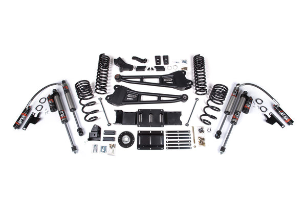 BDS 2025 Fits RAM 2500 4WD Diesel 6" Radius Arm Suspension Lift Kit, 4.5" Rear Lift, Coil Spring FOX 2.5 Pes C/o, FOX 2.5 Ifp Ps Shocks 2135PPS