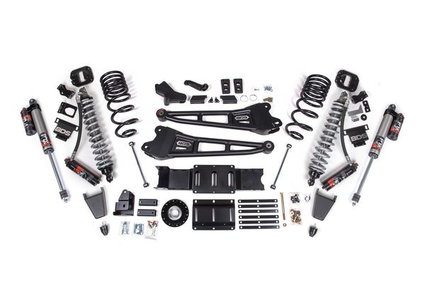 BDS 2025 Fits RAM 2500 4WD Diesel 4" Radius Arm Suspension Lift Kit W/ Indexing Ring, 2.5" Rear Lift, Coil Spring FOX 2.5 Pes Shocks 2137FPE