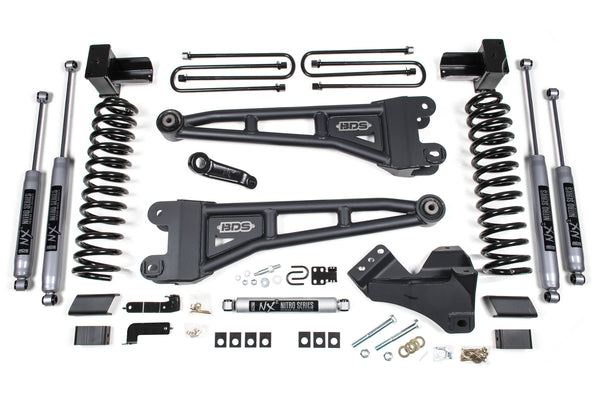 BDS 5 Inch Lift Kit W/ Radius Arm, Fits Ford F250/F350 Super Duty 23-25 4WD Diesel 2210FPE