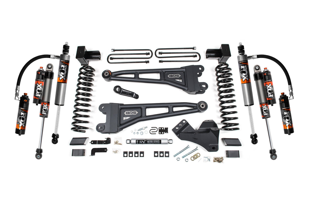 2023-2025 Ford F250/F350 4wd 5" Radius Arm Suspension Lift Kit, 3" Rear, Block, Diesel - Fox 2.5 PES Shocks - w/o Overload Springs