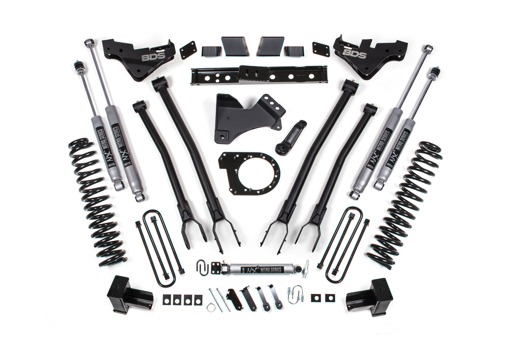 2023-2025 Ford F250/F350 Super Duty 4wd 7" 4-Link Suspension Lift Kit, 5" Rear, Block, Diesel - Fox 2.5 PS Shocks
