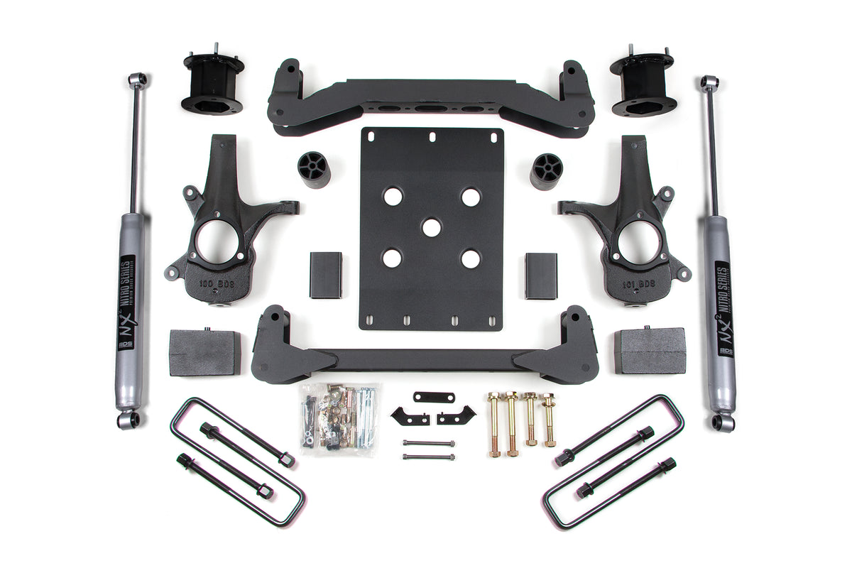 BDS 4.5 Inch Lift Kit Fits Chevy Silverado Or GMC Sierra 1500 07-13 2WD 705H