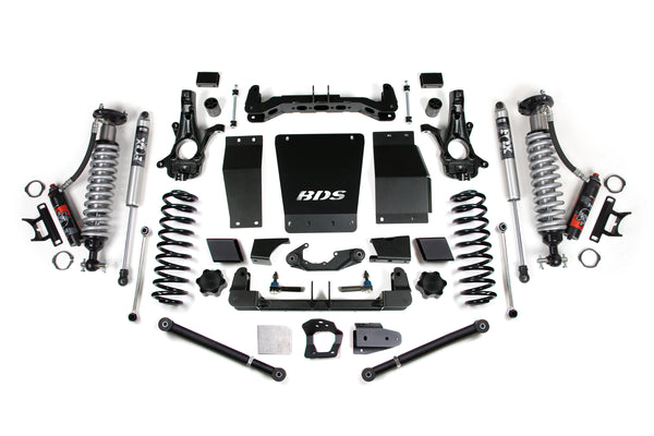 BDS 2015-2019 Fits GM SUV 4WD 6" Suspension Lift Kit, Alum/stamped, 5" Rear, Coil Spring - 2.5 Pes C/o Front - 2.0 Ifp Ps Rear 732PSS