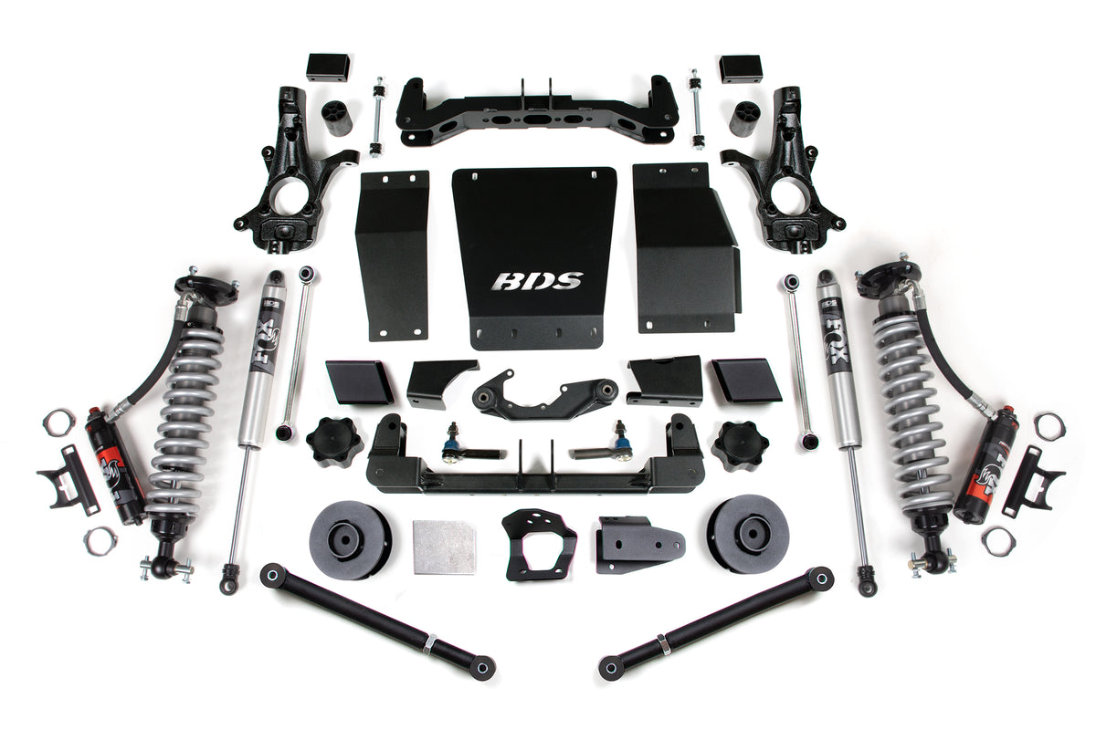 BDS 2015-2019 Fits GM SUV 4WD 4" Suspension Lift Kit, Cast Steel, 3" Rear, Coil Spring Spacer - 2.5 Pes C/o Front - 2.0 Ifp Ps Rear 733PSS