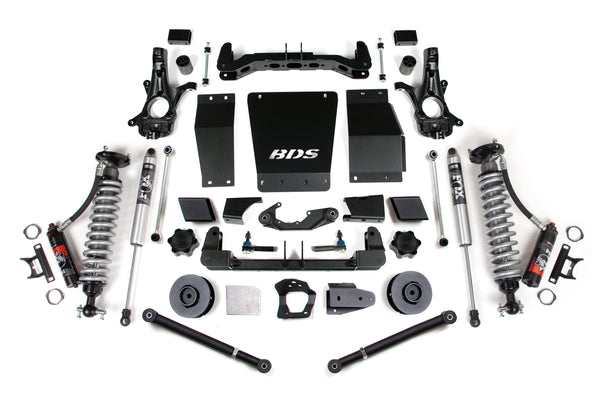 BDS 2015-2019 Fits GM SUV 4WD 4" Suspension Lift Kit, Cast Steel, 3" Rear, Coil Spring Spacer - 2.5 Pes C/o Front - 2.0 Ifp Ps Rear 733PSS