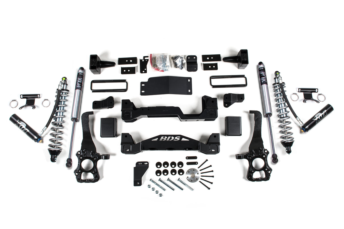 BDS 6 Inch Lift Kit FOX 2.5 Coil-over Fits Ford F150 2014 4WD 1503FDSC