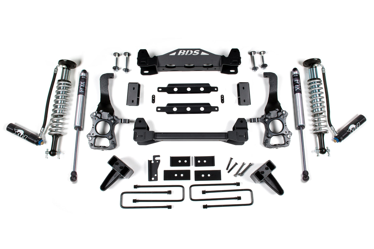 BDS 6 Inch Lift Kit FOX 2.5 Coil-over Fits Ford F150 15-20 2WD 1522FDSC