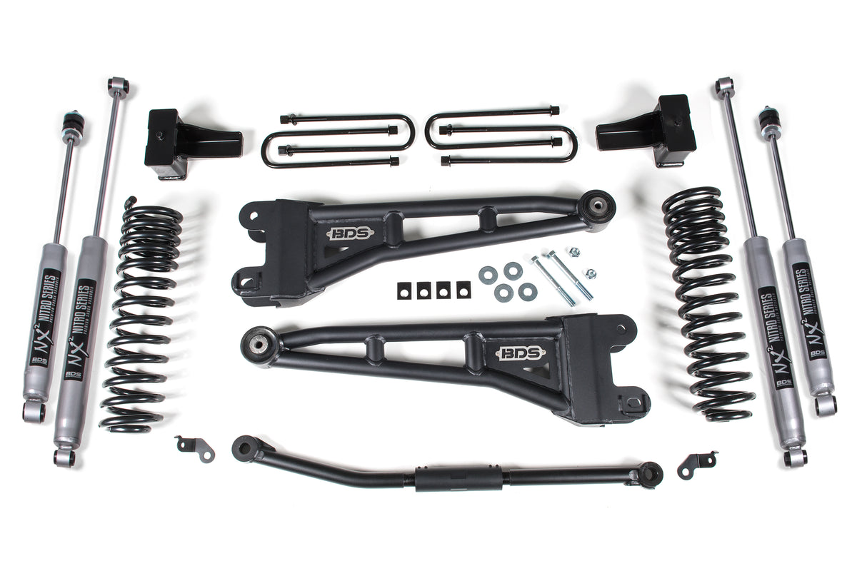 BDS 2.5 Inch Lift Kit W/ Radius Arm, Fits Ford F250/F350 Super Duty 11-16 4WD Diesel 1509FS
