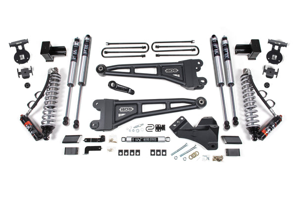 BDS 4 Inch Lift Kit W/ Radius Arm 2.5 Performance Elite Coil-over Conversion, Fits Ford F250/F350 Super Duty 17-19 4WD Diesel 1557FPE