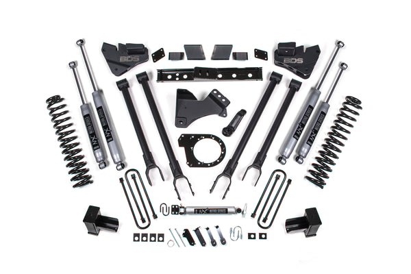 BDS 6 Inch Lift Kit 4-Link Conversion, Fits Ford F250/F350 Super Duty 17-19 4WD Diesel 1529FS