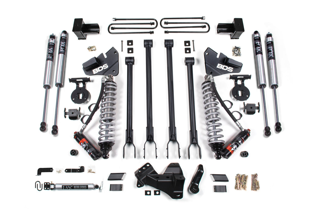 BDS 5 Inch Lift Kit w/ 4-Link 2.5 Performance Elite Coil-Over Conversion Fits Ford F250/F350 Super Duty (20-22) 4WD Diesel