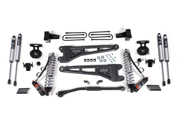 BDS 2.5 Inch Lift Kit W/ Radius Arm 2.5 Performance Elite Coil-over Conversion, Fits Ford F250/F350 Super Duty 17-19 4WD Diesel 1543FPE