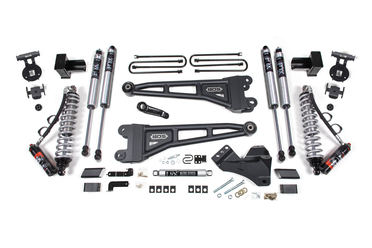 BDS 5 Inch Lift Kit W/ Radius Arm 2.5 Performance Elite Coil-over Conversion, Fits Ford F250/F350 Super Duty 20-22 4WD Diesel 1551FPE