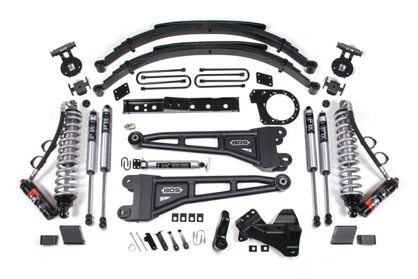 BDS 7 Inch Lift Kit W/ Radius Arm 2.5 Performance Elite Coil-over Conversion, Fits Ford F250/F350 Super Duty 20-22 4WD Diesel 1562FPE
