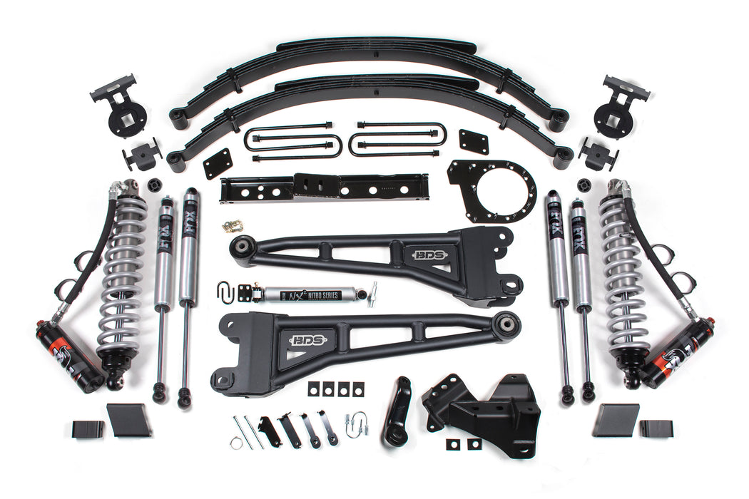 BDS 7 Inch Lift Kit w/ Radius Arm 2.5 Performance Elite Coil-Over Conversion Fits Ford F250/F350 Super Duty (20-22) 4WD Diesel