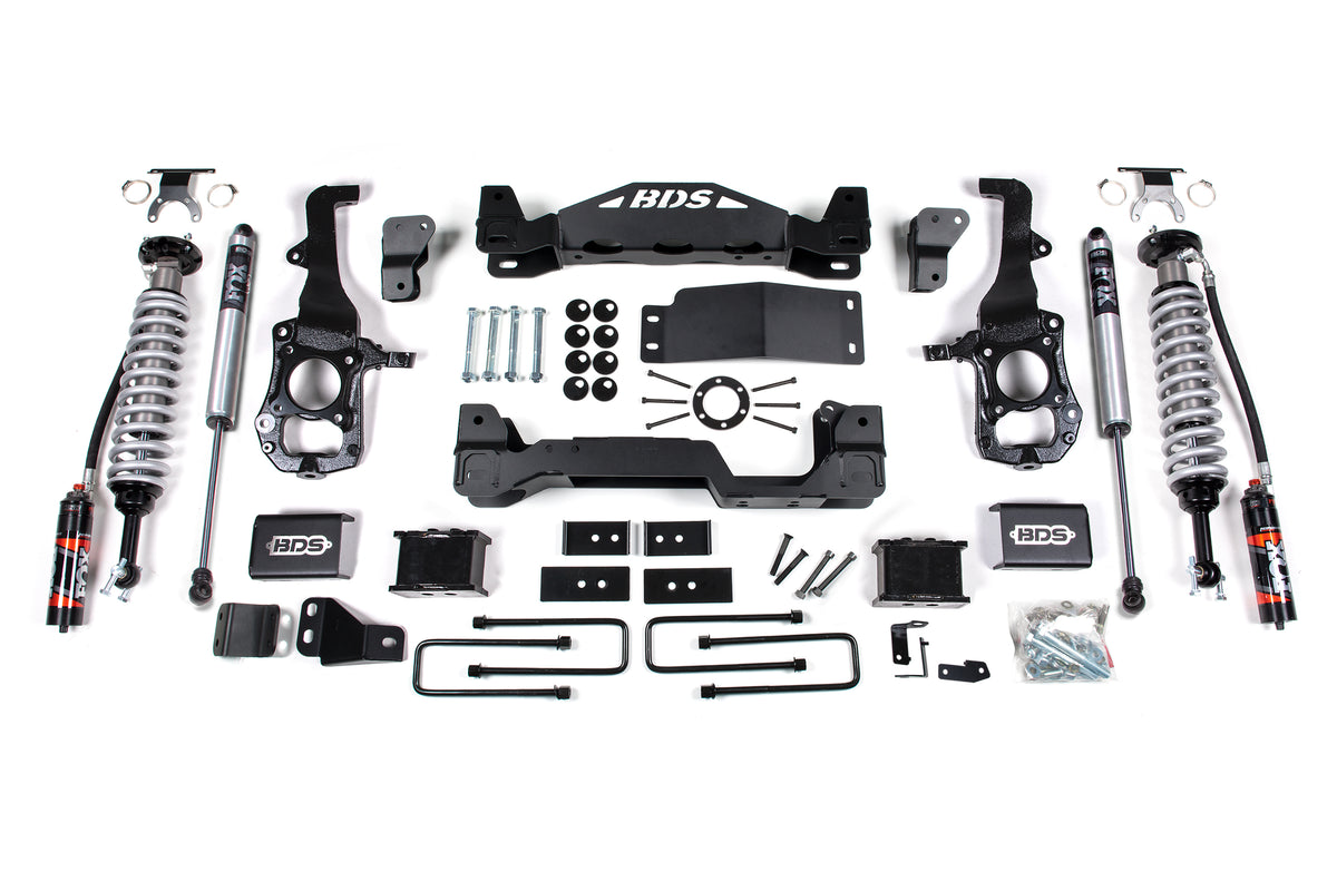 BDS 6 Inch Lift Kit 2.5 Performance Elite Coil-over, Fits Ford F150 21-25 4WD 1901FPE