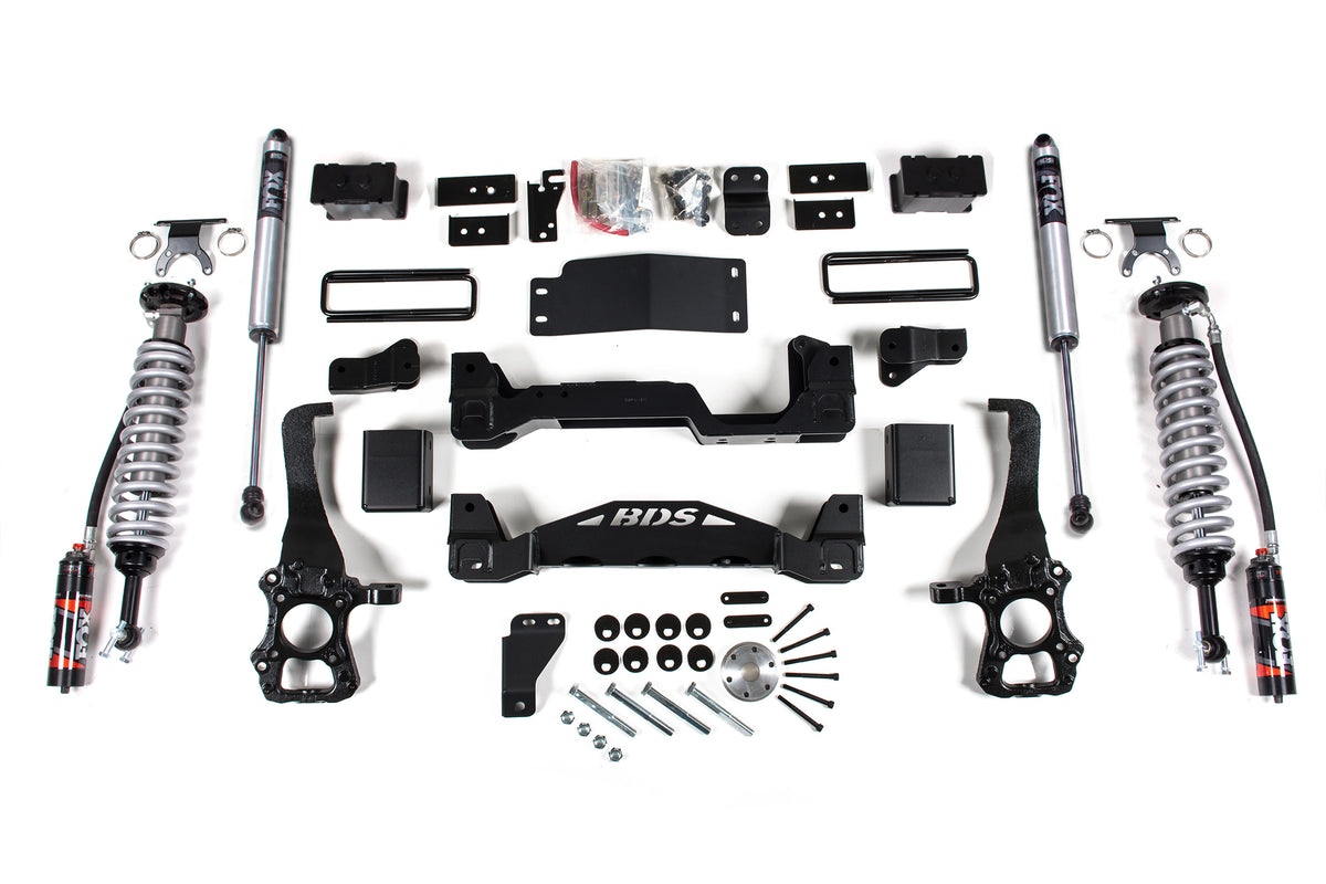 BDS 6 Inch Lift Kit 2.5 Performance Elite Coil-over, Fits Ford F150 15-20 4WD 1591FPE
