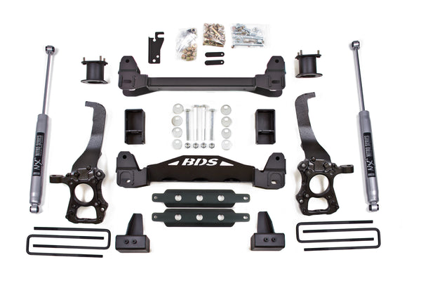 BDS 4 Inch Lift Kit, Fits Ford F150 15-20 2WD 1523FS