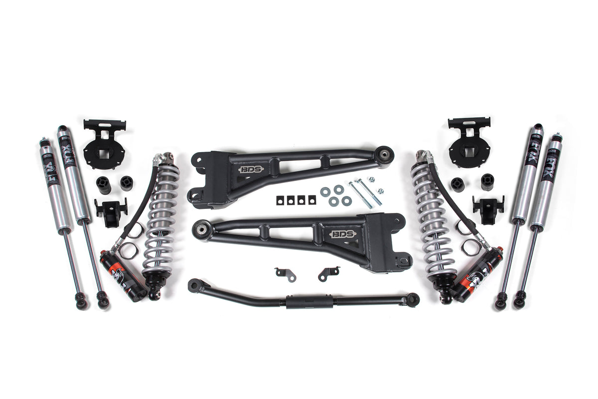 BDS 2.5 Inch Lift Kit W/ Radius Arm 2.5 Performance Elite Coil-over Conversion, Fits Ford F250/F350 Super Duty 11-16 4WD Diesel 1509FPE