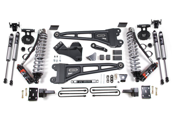 BDS 6 Inch Lift Kit W/ Radius Arm 2.5 Performance Elite Coil-over Conversion, Fits Ford F250/F350 Super Duty 05-07 4WD Diesel 1945FPE