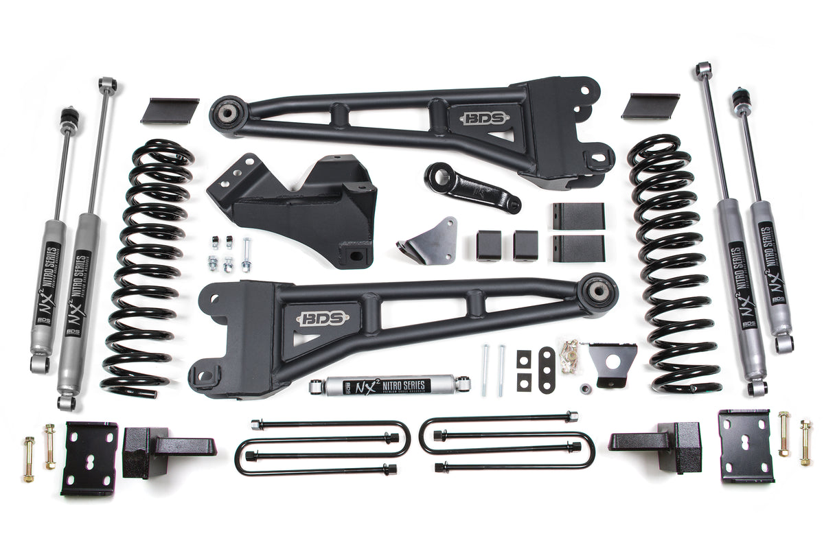 BDS 6 Inch Lift Kit W/ Radius Arm, Fits Ford F250/F350 Super Duty 08-10 4WD Diesel 1955FS
