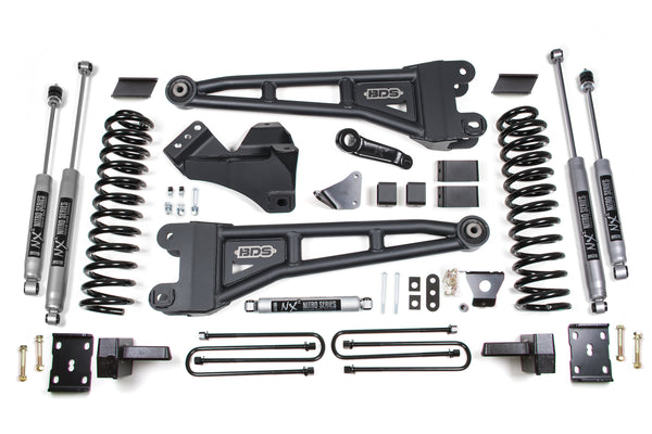 BDS 6 Inch Lift Kit W/ Radius Arm, Fits Ford F250/F350 Super Duty 08-10 4WD Diesel 1953FS