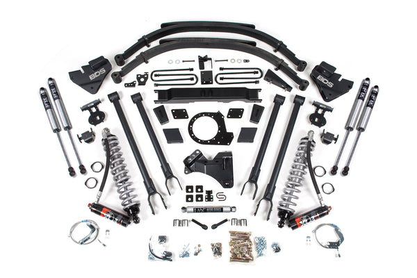 BDS 9 Inch Lift Kit W/ 4-Link 2.5 Performance Elite Coil-over Conversion, Fits Ford F250/F350 Super Duty 20-22 4WD Diesel 1959FPE