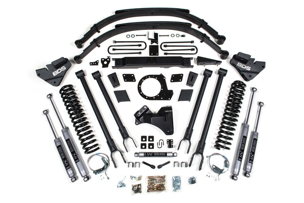 BDS 9 Inch Lift Kit W/ 4-Link, Fits Ford F250/F350 Super Duty 20-22 4WD Diesel 1959H