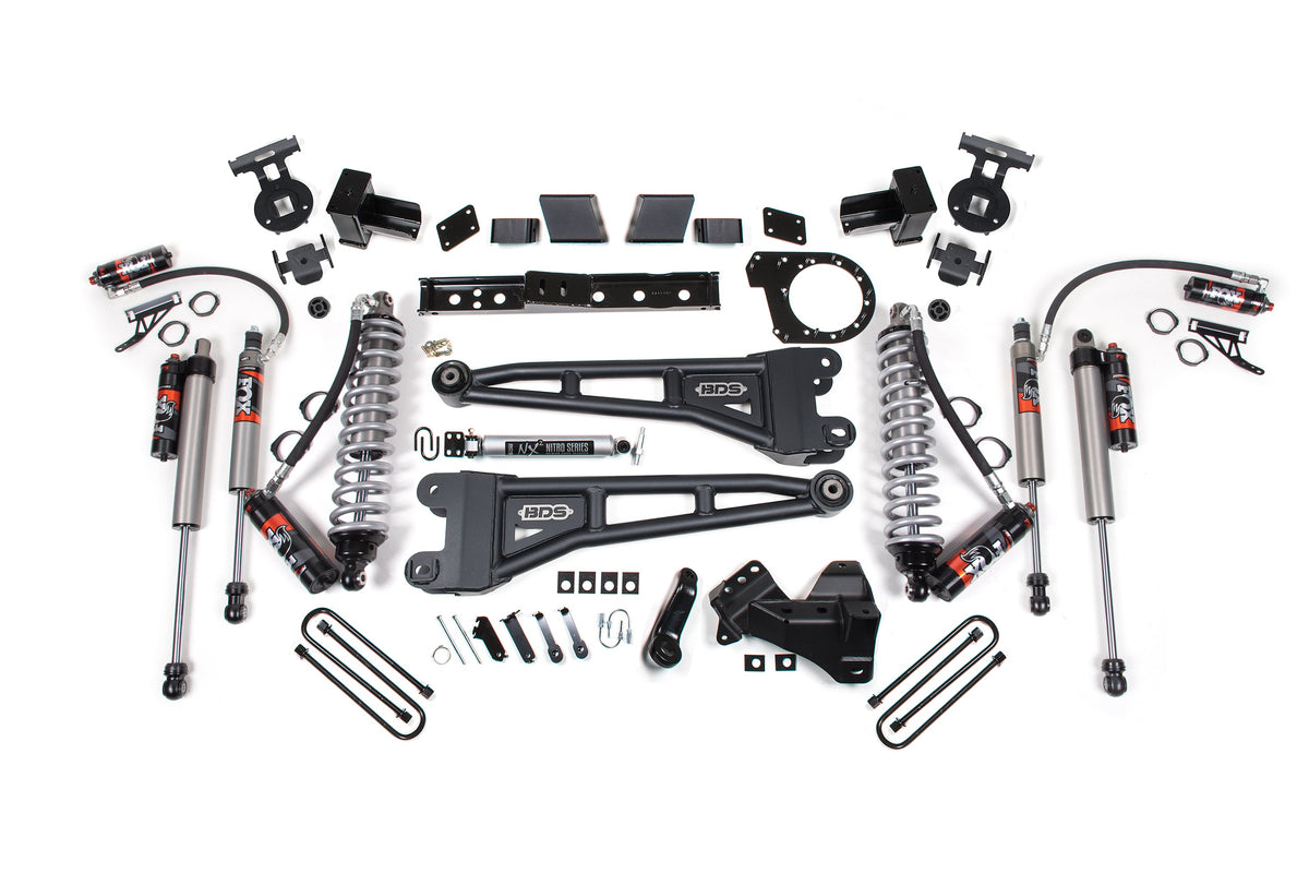 BDS 7 Inch Lift Kit W/ Radius Arm 2.5 Performance Elite Coil-over Conversion, Fits Ford F250/F350 Super Duty 20-22 4WD Diesel 1980FPE