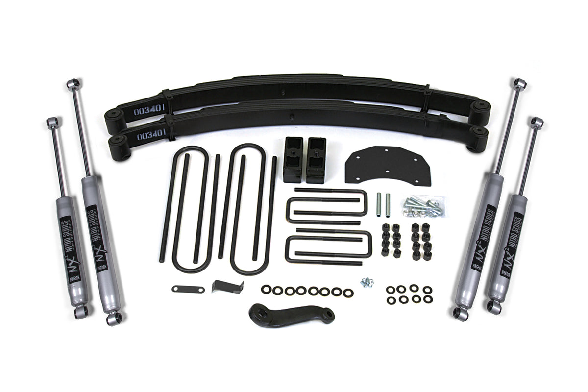 BDS 4 Inch Lift Kit, Fits Ford F350 Monobeam 80-96 4WD 308H