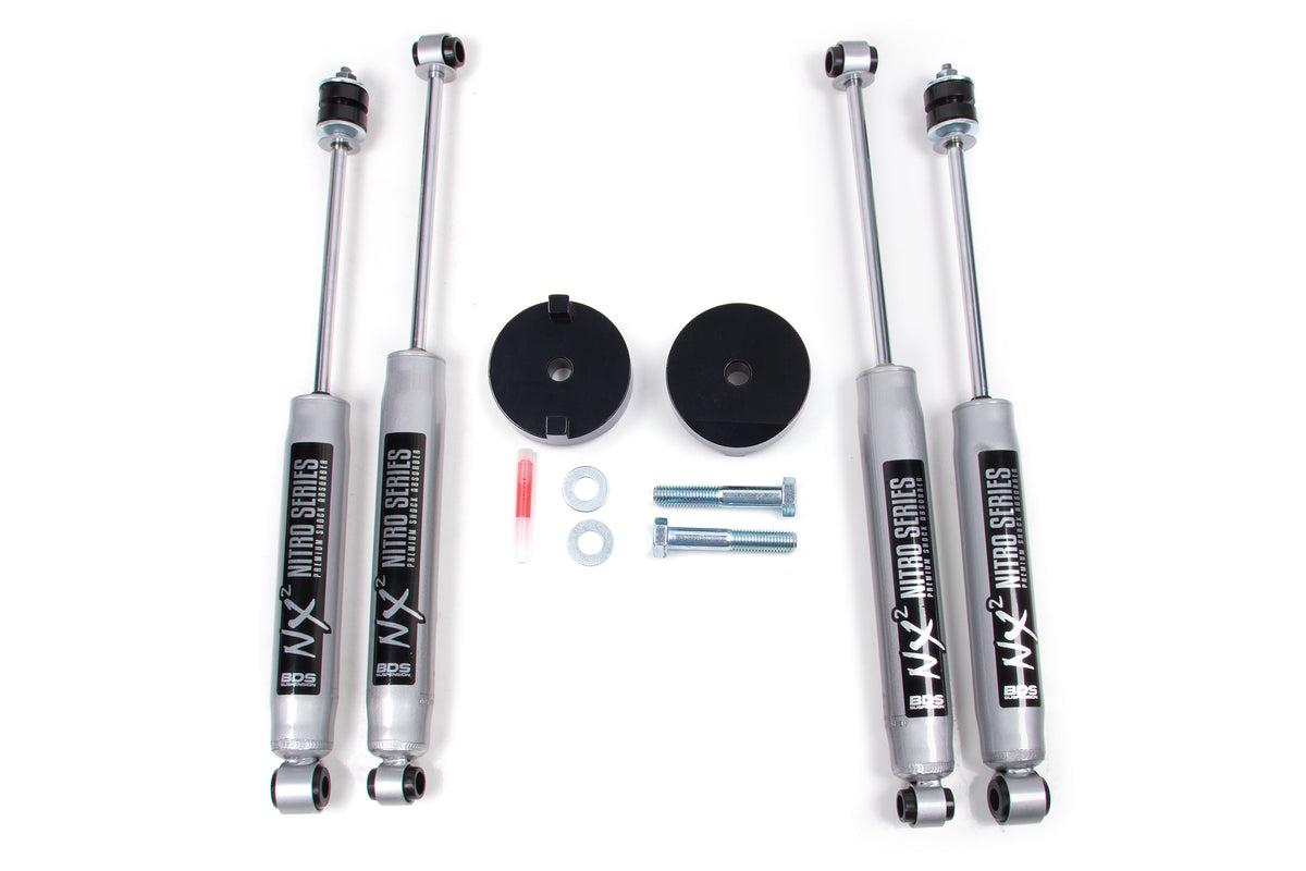 BDS 1 Inch Leveling Kit Coil Spacer, Fits Ford F250/F350 Super Duty 05-16 4WD 325H