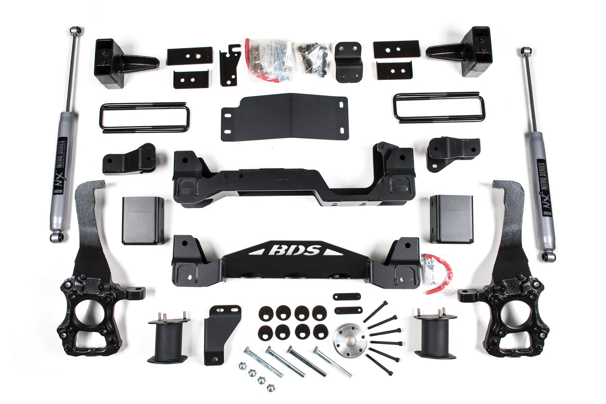 BDS 6 Inch Lift Kit, Fits Ford F150 15-20 4WD 1532H