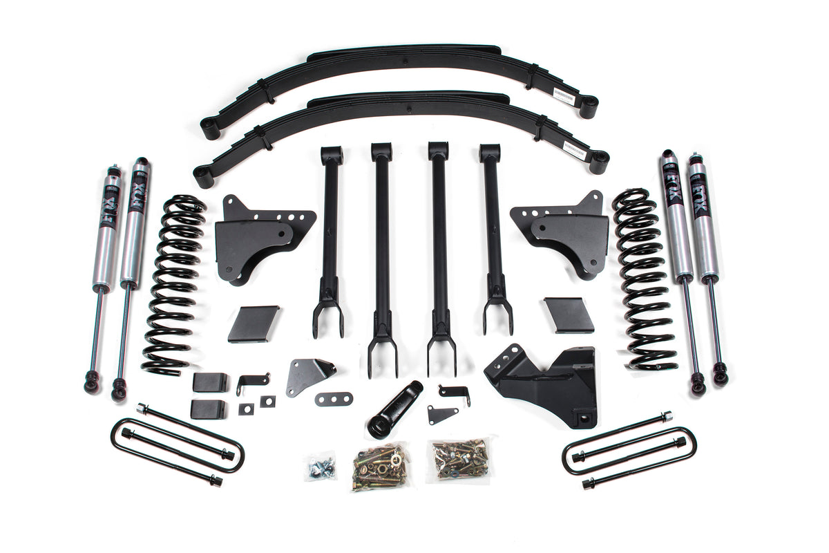 BDS 6 Inch Lift Kit W/ 4-Link, Fits Ford F250/F350 Super Duty 11-16 4WD Diesel 596FS